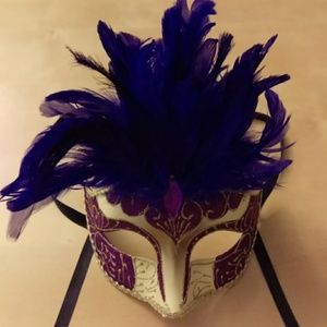 NWOT Purple and Gold Mask